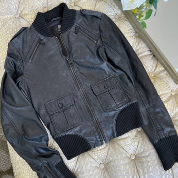 Rock & Republic Leather Jacket - Picture 1 of 8